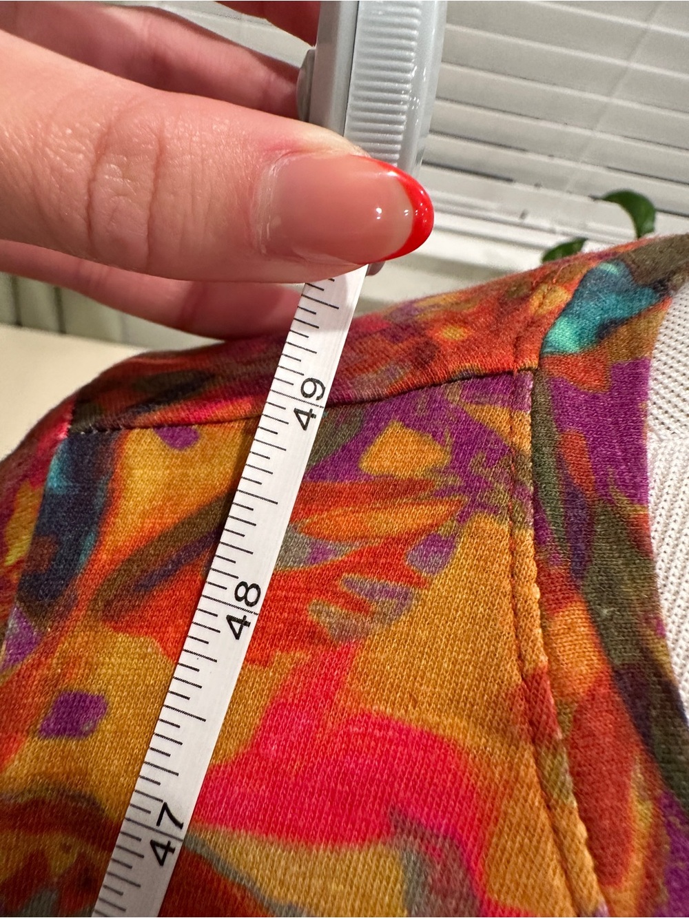 Peruvian Connection Orange and Red Printed Dress - Picture 7 of 10